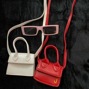 2 Mini bags & 1 Square Sunglasses.( Accesory Pack. )